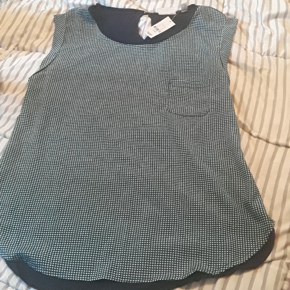 Polyester and rayon top